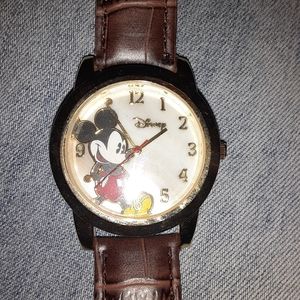 Disney Leather Mickey Mouse watch